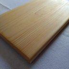 作品ヒノキのシンプルなまな板（カッティングボード）あるいは台【31cm×20cm×1.6cm】
