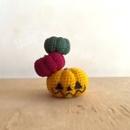 作品【SALE】ハロウィン!!3段パンプキンの置物🎃