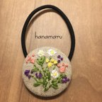 作品花束  刺繍ヘアゴム 