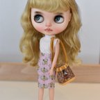 作品Honeybee pencil skirt for Blythe ブライス　アウトフィット　タイトスカート