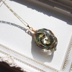 作品🧊氷晶時計💎【闇の色】 ネックレスペンダント《受注製作》