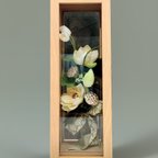 作品~✿額飾り・仏花〜ガラスのBOXの中のアレンジ①〜