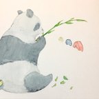 作品【透明水彩画】ジャイアントパンダ