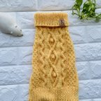 作品犬服　冬物セール‼　送料無料　かわいい綺麗な色の手編みのセーター