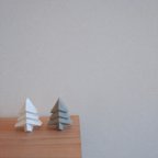 作品【 mini クリスマスツリー】モルタル クリスマス ツリー 