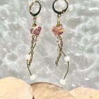 作品【ピアス(ステンレス)】ブリティッシュローズ