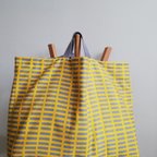 作品北欧風 2way Cotton Laundry bag~ヨコ柄  M~