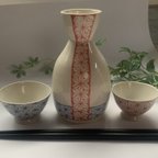 作品麻の葉酒器セット