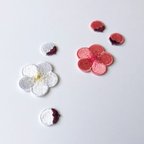 作品梅 つぼみセット 刺繍シール ワッペン