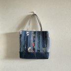 作品m433  パッチtote bag(デニム&コットン)