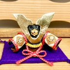作品森き　ミニチュア五月人形　兜　miniature Samurai.