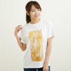 作品アルフォンス・ミュシャ 「四つの花－ユリ」半袖Tシャツ