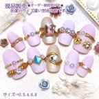 作品★現品★ネイルチップ　ジェルネイル　promise at your fingertips　062