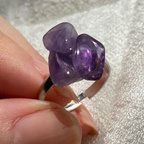 作品Natural stone ring 天然石リング(アメジスト