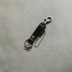 作品tag leather key chain