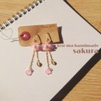 作品sakura＊桜 透き通る ピアス