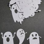 作品再3【送料無料】ダイカット＊オバケ👻30枚 .ハロウィン・スクラップブッキング