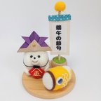 作品羊毛フェルト　金太郎ころりんクマちゃん🐻鯉のぼり🎏　端午の節句飾りセット