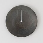 作品【1点もの】真鍮黒染めの壁掛け時計