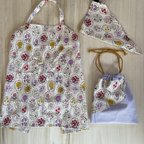 作品【受注製作】エプロン３点SET♡巾着