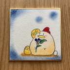 作品【ミニミニ色紙原画】藍。