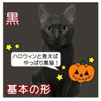 作品等身大　猫置物　黒