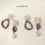 作品紫陽花のシルキーピアス/イヤリング