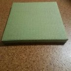 作品和紙ミニ畳グリーン(耐水性)樹脂加工カラー表