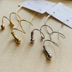 作品spiral long pierce＊スパイラルロングピアス