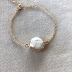 作品Fresh Water Pearl bracelet 淡水パールブレスレット