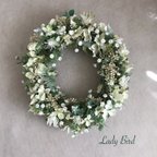 作品アーティフィシャルフラワーのオーバルリース(Fairies Wreath)