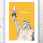 作品ソフトクリーム　アメリカ　ニューヨーク　アート  アートポスター　ポスター  A4　　856