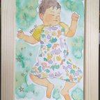 作品★my baby(似顔絵)F3サイズ(原画)★