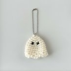 作品crochet ghost keychain white  / かぎ針編み おばけ キーホルダー ホワイト