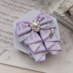 作品Newカラー薄紫♡ピアノ愛が溢れる甘く可愛いヘアアクセサリー