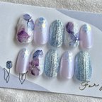 作品<New> かがやきHydrangeaネイル