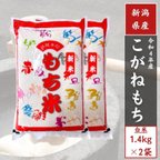 作品【令和４年産】 新潟県 もち米 白米2.8kg（1.4kg2袋） 2升 単一原料
