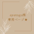 作品Ayatogu様専用オーダーページ★