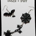 作品🕷️スパイダー🕸️＆🦇コウモリ🦇フックピアス JACK★POT