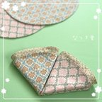 作品【送料無料】幸せの丸いハンカチ♡ダマスク柄♡