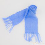 作品青い空を感じる手織りのストール(4199C)