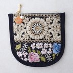 作品【New】インド刺繍リボンのミニポーチ