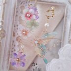 作品約束の花束と蝶のイヤリング（earrings of butterfly and blossom〜Little promise〜）