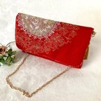 作品3wayクラッチバッグ＆ハンドバッグ＆ショルダーバッグ　　3-Way Clutch Bag & Handbag & Shoulder Bag