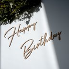 作品木製レターバナー Happy Birthday | A type |