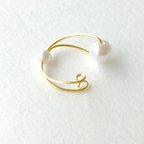 作品【再販】ear-cuff パール