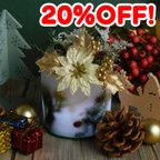 作品SALE☆20%OFF☆クリスマス☆ポインセチアの花ランタン☆ルームライト