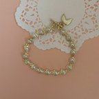 作品 Heart Pearl bracelet