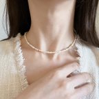 作品mini pearl  mix necklace