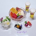 作品【sold out】朝顔の器楽しむ酒の肴・おつまみ雲丹とざる豆腐